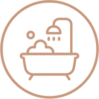 Ícone de casas de banho